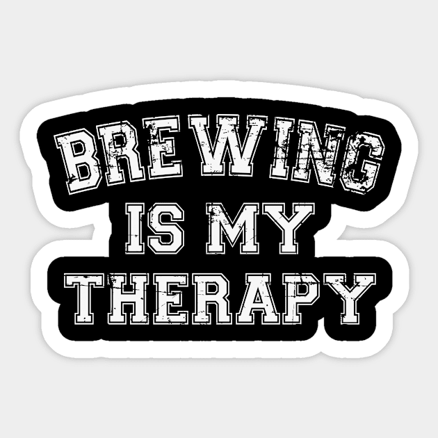 Brewing Is My Therapy Sticker by RW